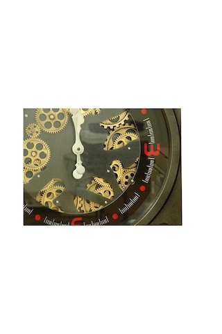 Kenpazar Saat Çarklı Kare Duvar Saati Dekoratif Ev Ofis Hediyelik çok Renkli