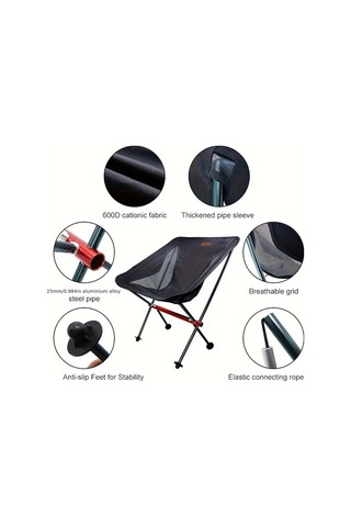 Dashanshop Pacoone Ultra Hafif Katlanır Sandalye Küçük Sandalye Alüminyum Alaşımlı Kamp Plaj Piknik İçin Altın