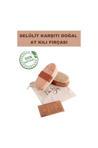 Selülit Karşıtı Doğal At Kılı Selülit Fırçası