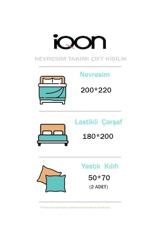 İqon Lastikli Çarşaflı Nevresim Takımı Tek Kişilik Lacivert-gri Lacivert - Gri