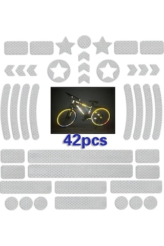 Ftt-kırmızı-bisiklet Gövde Yansıtıcı Etiket Gece Güvenlik Izgarası Şerit Uyarı Mtb Scooter Kask Etiket Bandı Bisiklet Tekerleği Konuşmacı Yansıtıcı Kırmızı