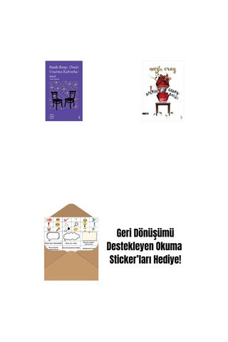 Everest Açıkhava 15 - Nazlı Eray: Ömür Uzatma Kahvehanesi Seçme Öyküler + Kalbin Güneybatısı + Okuma Sticker'ları