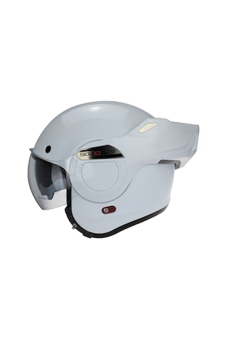 Sway 907 Stratos B-707 Çene Açılır Kask Beyaz