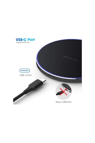 60w Hızlı Qi Kablosuz Şarj Aleti Pedi İphone Uyumlu 13 12 11 X Pro Max Samsung Galaxy S21 S20 S10 S9 S8 Xiaomi Kablosuz Şarj Pedi