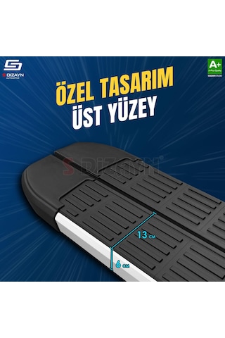 S-dizayn Jaecoo J7 S-line Aluminyum Yan Basamak 183 Cm 2023 Üzeri