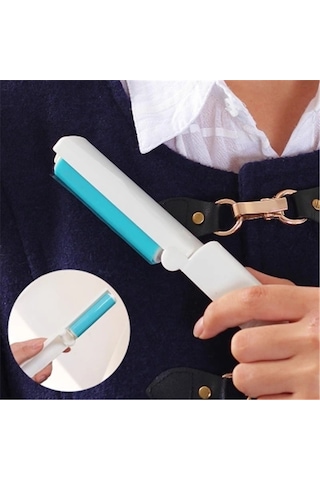 Tenfowee Makaslanabilir Yıkama Eliptik Toz Torbası - Giyim Toz Temizleyici Fırça - Tekrarlı Kullanım - Mavi