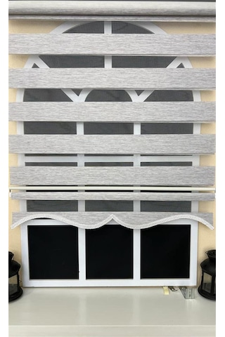 Zebra Stor Perde Gri Alüminyum Kasa Stb-400-v04