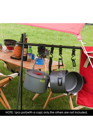 Ranyeek 4.2l Kapasiteli Askeri Tencere - Aluminyum Ve Paslanmaz Çelik - 0.85mm Kalınlık - Kapağıyla Beraber Gümüş