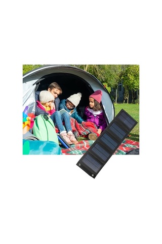 Pazly 7.5w 5v Katlanabilir Güneş Şarj Cihazı Usb Portlu Taşınabilir Su Geçirmez Panel