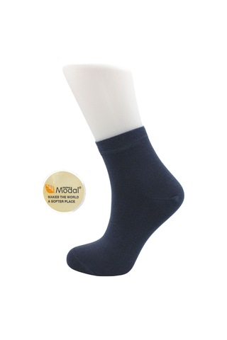 Modal Kadın Yarım Konç Çok Renkli Dikişsiz Düz Çorap 6'lı Paket Çok Renkli