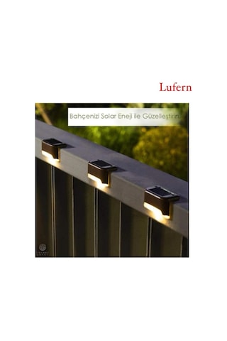 Dekoratif Waterproof Solar Merdiven Lambası Balkon Bahçe Pencere Teras Güneş Enerjili 4 Adet Çok Renkli