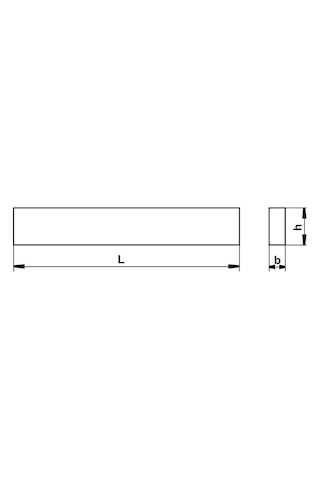 Fett 5x18x200mm Pld Dın4964d Hss Dikdörtgen Kesitli Lama Kalemi