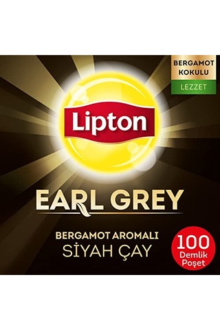 Lipton Early Grey Demlik Poşet Çay 100'lü 320 Gr