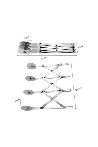 Flybuy Paslanmaz Çelik Pizza Bıçağı - Çok Amaçlı, Dayanıklı, Kullanışlı Inox