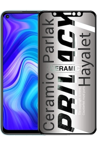 Xiaomi Redmi Note 9 Hayalet Ekran Koruyucu Parlak Seramik