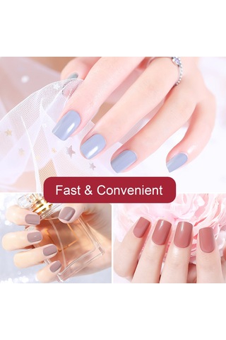 Qingmipy 12 Adet Tek Renk Abs Tırnak Çiçeği Seti - Tekrarlı Kullanım, Kolay Tak/etkip, Su Geçirmez, Profesyonel Manikür Gereci F648-6