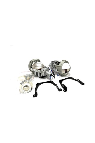 FEMEX VİDALI Bİ-LED FAR İÇİ LED MERCEK 2.5 INC KISA UZUN BİRLİKTE (VİDALI SOMONLU)