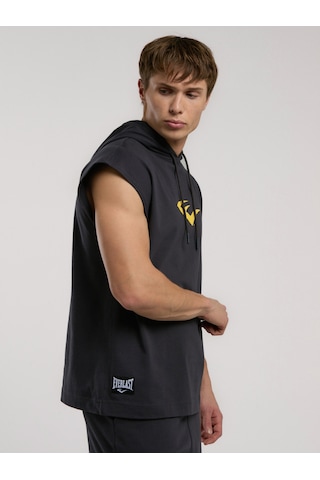 Everlast Ever Classics Oversize Füme Erkek Kolsuz Sweatshirt Füme