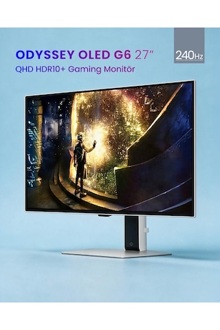 Samsung Odyssey OLED G6 LS27DG612SUXUF 27" 0.03 MS 240 Hz 2K QHD OLED Monitör