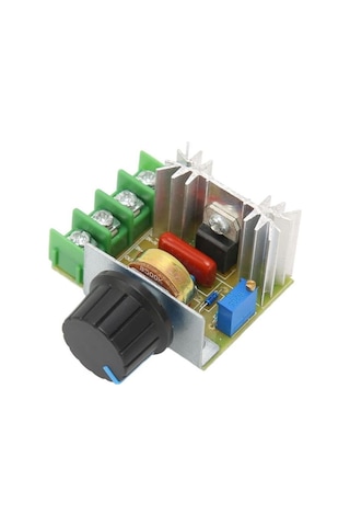 Hız Düğmesi 2000w Thyristor Elektronik Voltaj Regülatörü Dim Hız Sıcaklık Kontrolü
