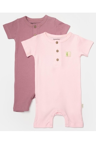 BabyCosy 2 Li Kısa Kollu Tulum Csyb9036 001