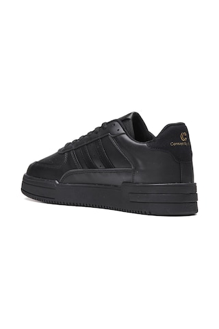 Günlük Unisex Sneaker Bağcıklı Rahat Kalın Tabanlı Spor Yürüyüş Ayakkabısı 191 Siyah