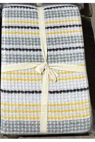 Livdora Serena Pamuklu Battaniye 190x230 - Hardal Hardal