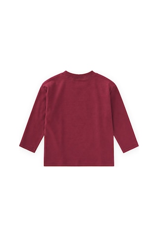 Cigit Sloganlı Uzun Kollu T-shirt 2-10 Yaş Bordo