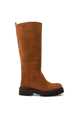 Deery Hakiki Süet Taba Rengi Kadın Çizme - E1071ztbae02 Taba