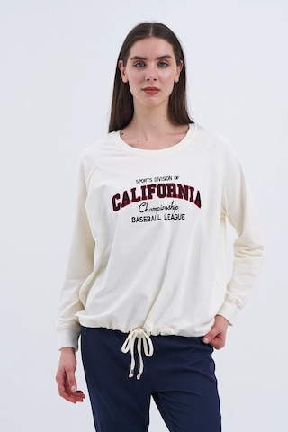 Trend Kadın Dan Yeni Sezonun Gözdesi Sweatshirt Ekru