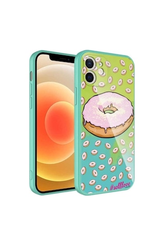 Apple Uyumlu iPhone 11 Kılıf Kamera Korumalı Desenli Sert Silikon Zore Epoksi Kapak NO12