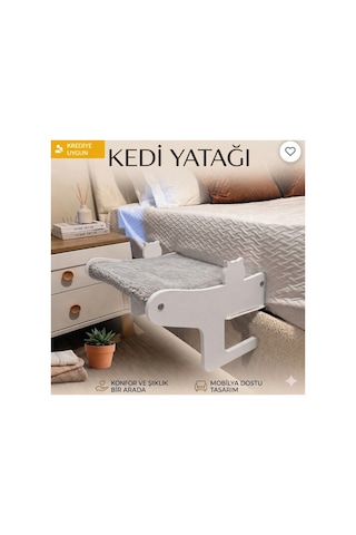 Mobilya Dostu-yer Kaplamaz-kedi Yatağı Askılı Model Gri