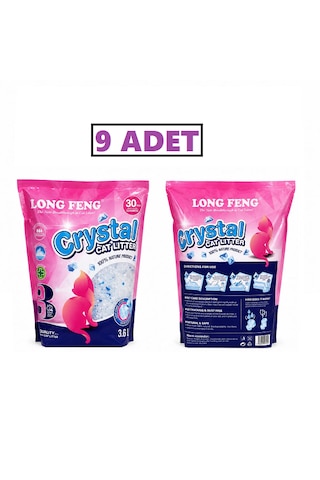 Long Feng Extra Kristal Silica Kedi Kumu 3.6 Lt X 9 Adet