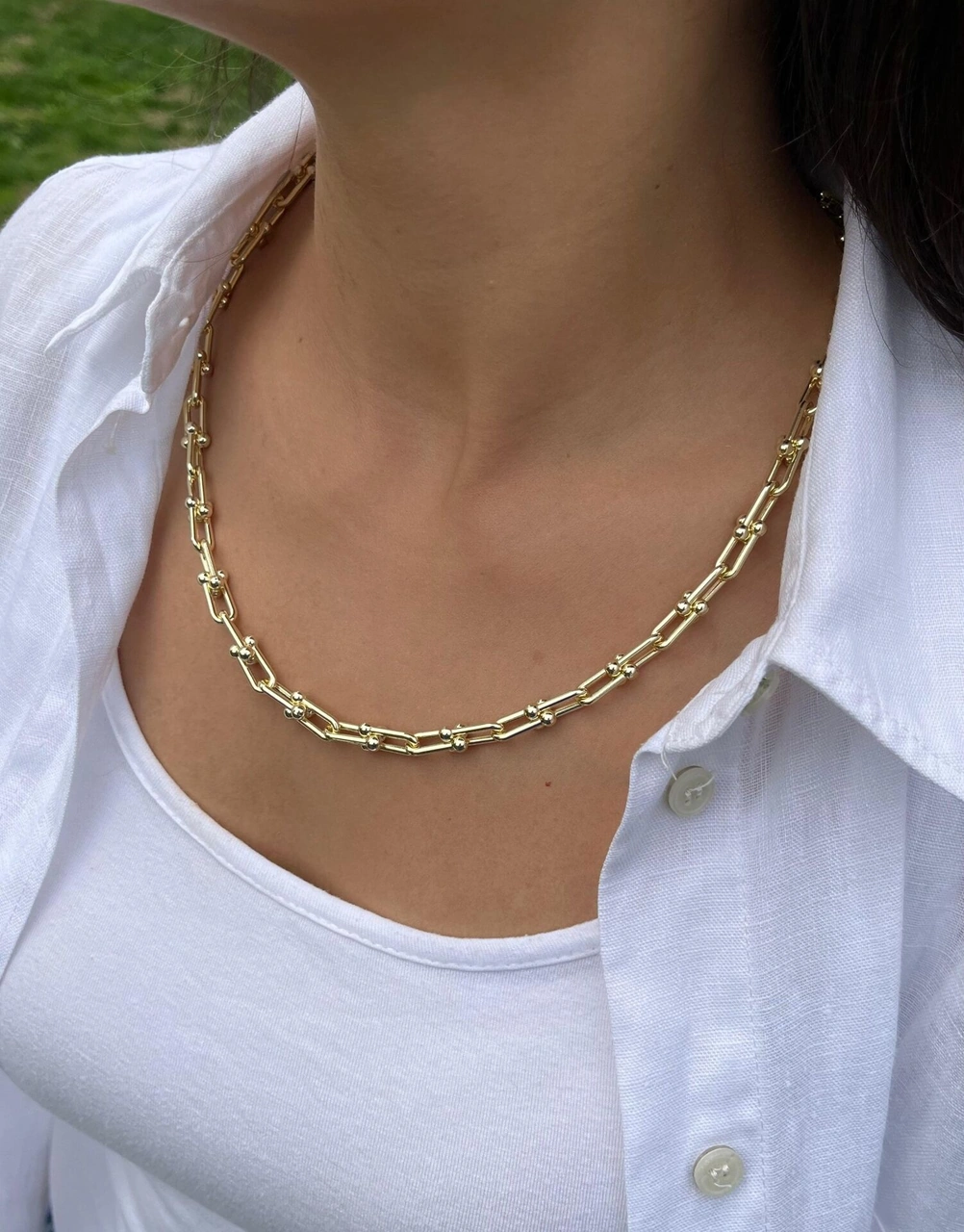 Tiffany Zincir Kolye Çok Renkli