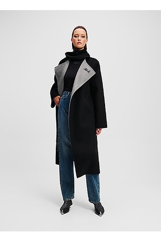 Karl Lagerfeld Koyu Mavi Kadın Lyocell Karışımlı Denim Pantolon A1w10087