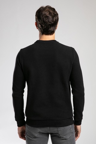 Lee Cooper Newdiagonal Erkek O Yaka Sweatshirt Siyah-20952 Siyah