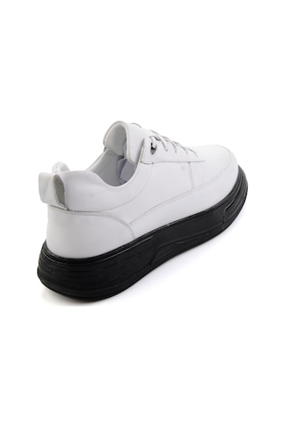 Bambi Beyaz Hakiki Deri Erkek Sneaker E01080256343
