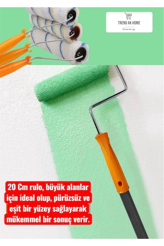 Rulo Boya Fırçası 20 Cm İç Ve Dış Cephe Duvar Tavan Vernik , Boy