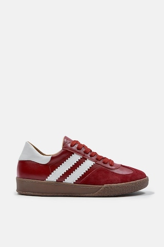 Sasha Kırmızı Hakiki Deri Kadın Sneaker Kırmızı