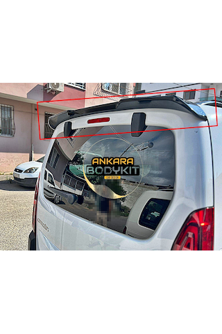 Yeni Berlingo - Yarasa Spoiler - Parlak Siyah - Plastik