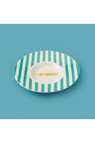 Evidea Kitchen Be Happy Çay Tabağı - Yeşil - 13 Cm Yeşil