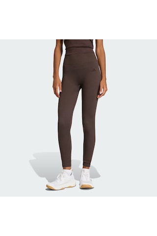 Adidas Workout Essentials Tam Boy Örgü Kadın Tayt Ke5845 Kahverengi