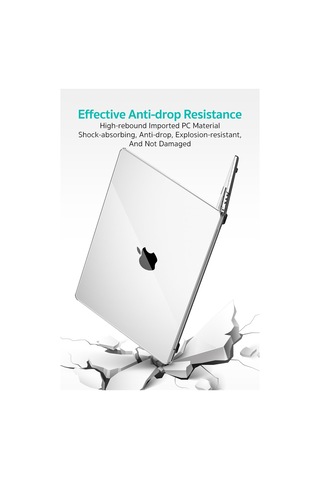 MacBook Pro 13.3 İnç Uyumlu Ultra İnce Kristal Sert Kılıf -a1706 A1708 A1989 A2159 A2289 A2251 A2338 Şeffaf