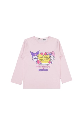Kuromi 6-9 Yaş Pijama Takımı Pembe