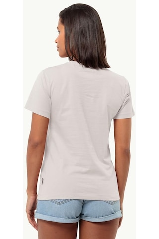 Jack Wolfskin 1809701 5629 Discover Heart T W Sea Shell Kadın Tshirt 001