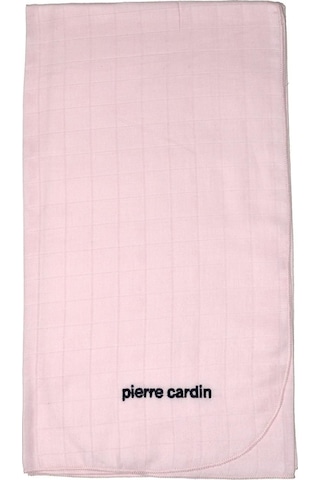 Pierre Cardin Pembe Çok Amaçlı %100 Pamuklu Müslin Bebek Battaniyesi 303745 Pembe