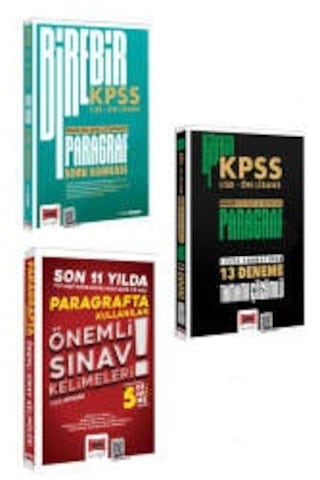 Yargı Yayınları 2026 Birebir Kpss Lise - Ön Lisans Paragraf Soru Bankası & Deneme Ve Son 11 Yılda Kullanılan Paragraf Kelimeleri Seti Yargı Yayınları 2026 Birebir Kpss Lise - Ön Lisans Paragraf Soru Bankası & Deneme Ve Son 11 Yılda Kullanılan Paragraf Kelimeleri Seti