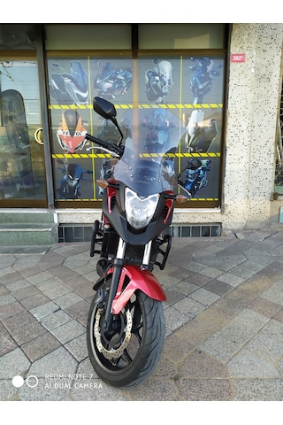 12-15 Honda Nc700X Nc750X Uzun Ön Cam Zeus Açık Füme 55cm 4mm