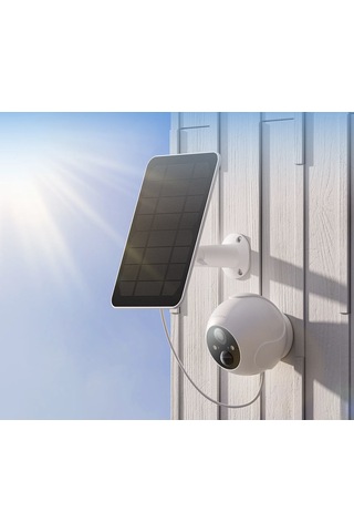 Switchbot Outdoor Spotlight Cam 2k Güneş Enerjili Şarj Paneli Switchbot Outdoor Spotlight Cam 2k Güneş Enerjili Şarj Paneli