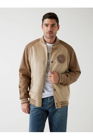 Guess Varsity Erkek Çok Renkli Bomber Ceket M5bl2bk1062-fn47 Çok Renkli